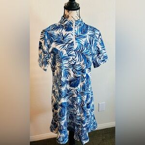 NWOT Tommy Bahama Golf & Tennis Blue and White Dress